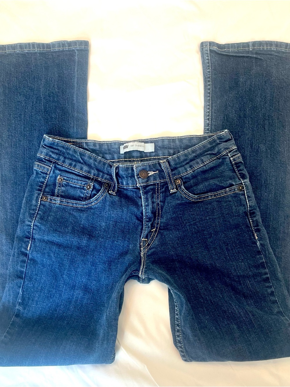 Levi’s 518 Superlow Dark Wash Women's Bootcut Jeans